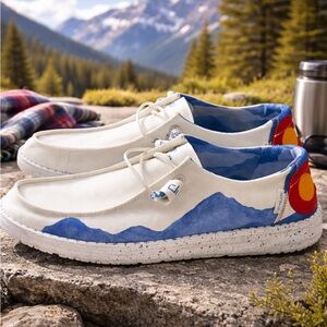 Hey Dude Wendy Colorado Watercolor Women's size 10